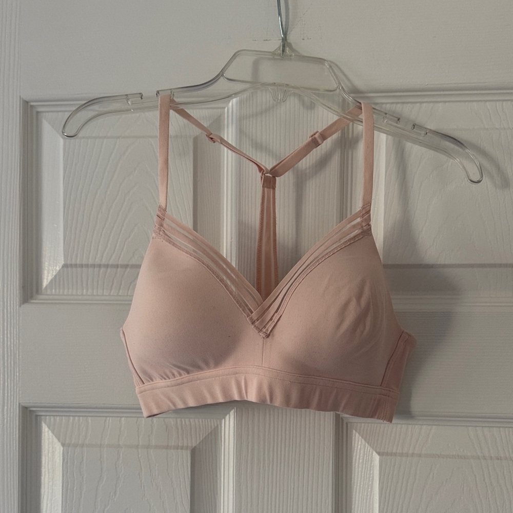 Athleta Light Pink Strappy Bralette